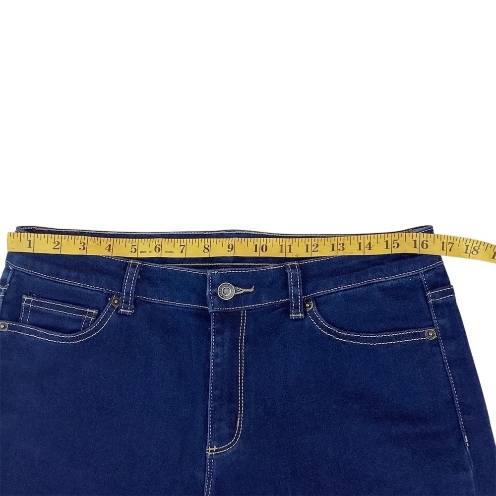 Michael Kors‎ Jeans Womens Size 10 Dark Wash Blue Skinny Stretch 5-Pocket